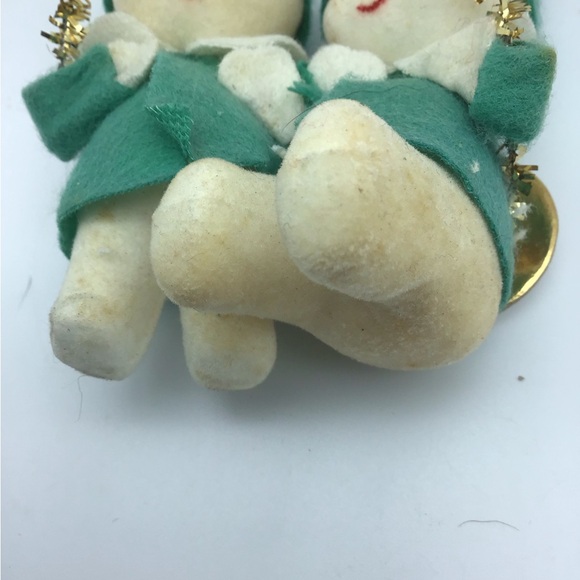 Vintage flocked Snowbabies. Made in Japan - Picture 4 of 5